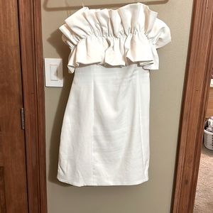 Strapless White Dress